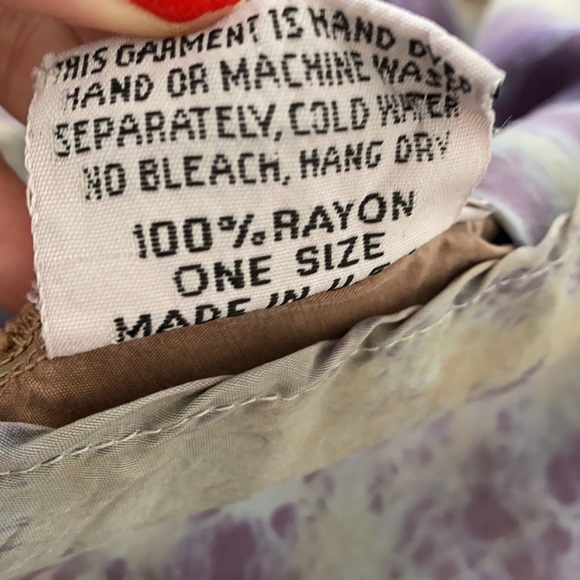 URU URU tie dye boho top M L - Picture 9 of 9